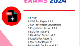 CGTET CTET & TET Exam Notes 2025