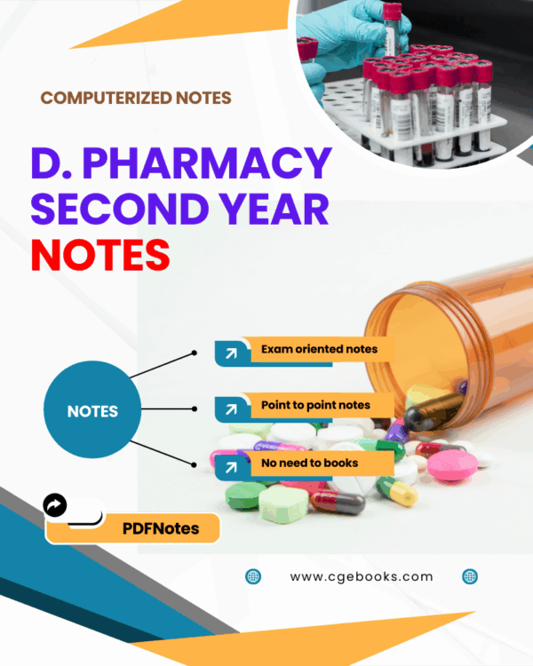 D. Pharmacy, Second Year Notes